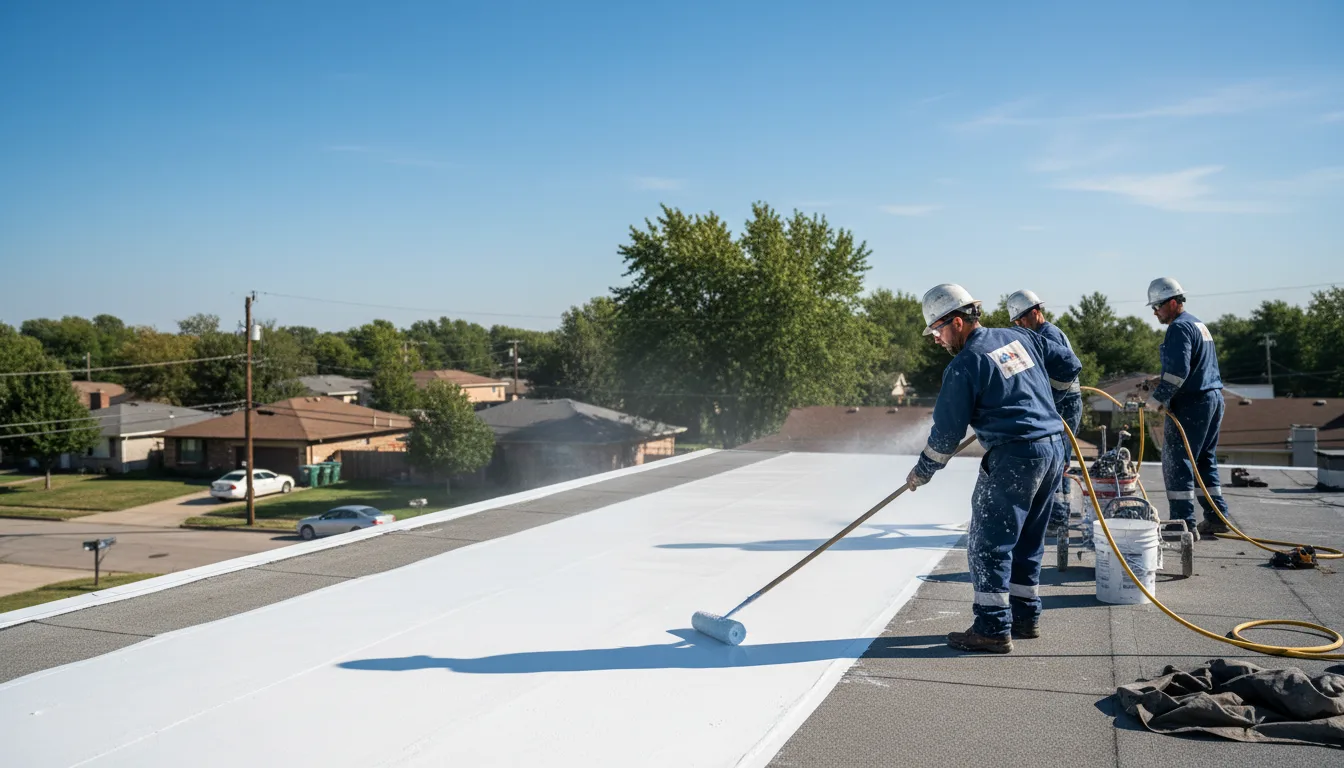 Commercial roof coating in Kenney, IL near me
